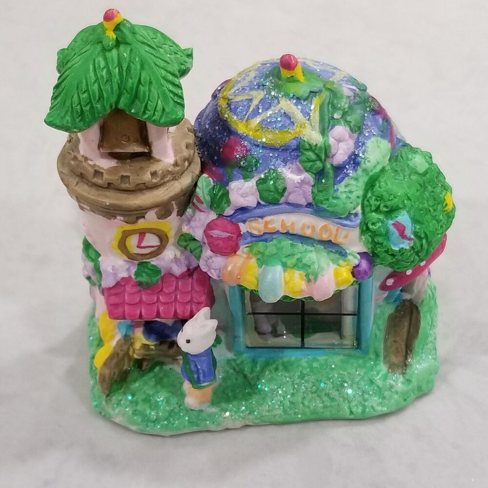 Vintage 05 Jelly Bean Junction Miniature Easter Bunny Ceramic Decoration SCHOOL